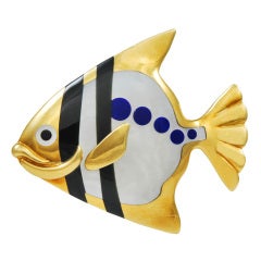 TIFFANY Angel Fish Brooch 3