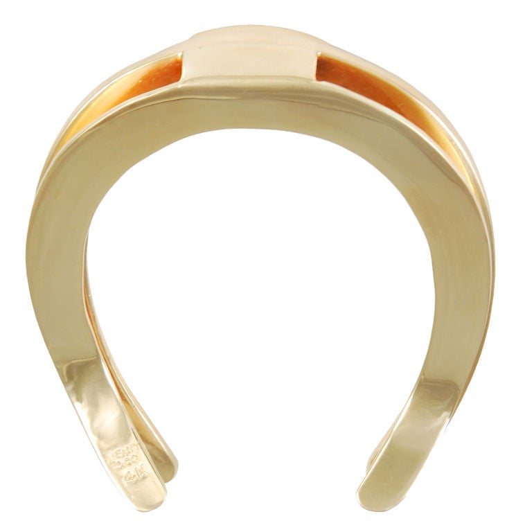 Figural horseshoe 14K gold money clip, signed TIFFANY&CO.
Put a little good luck in your pocket!!