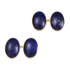 TIFFANY 
CO  Lapis Cufflinks