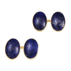 Antique TIFFANY & CO  Lapis Cufflinks