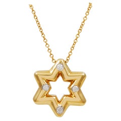 Tiffany & Co. Diamond Gold Star of David