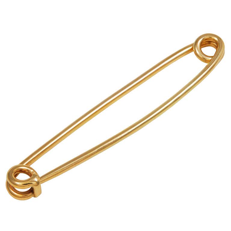 Safety pin earrings cartier Clearance