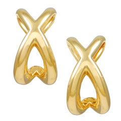 TIFFANY&CO Double" X "Ear Clips