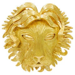 Bold and Beautiful  Lion Pin/ Pendant