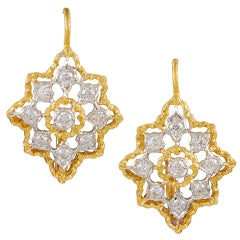 M. BUCCELLATI Diamond  Drop Earrings