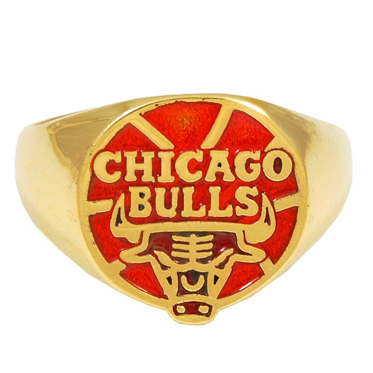 Chicago Bulls Enamel Ring