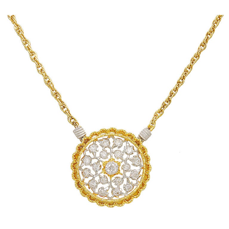 MARIO BUCCELLATI Diamond Necklace at 1stDibs