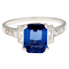 TIFFANY & CO Sapphire and Diamond Ring