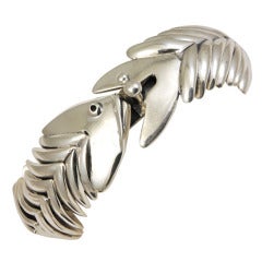 Articulated Sterling Fish Bracelet