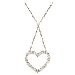 TIFFANY&Co. Diamond Platinum Heart