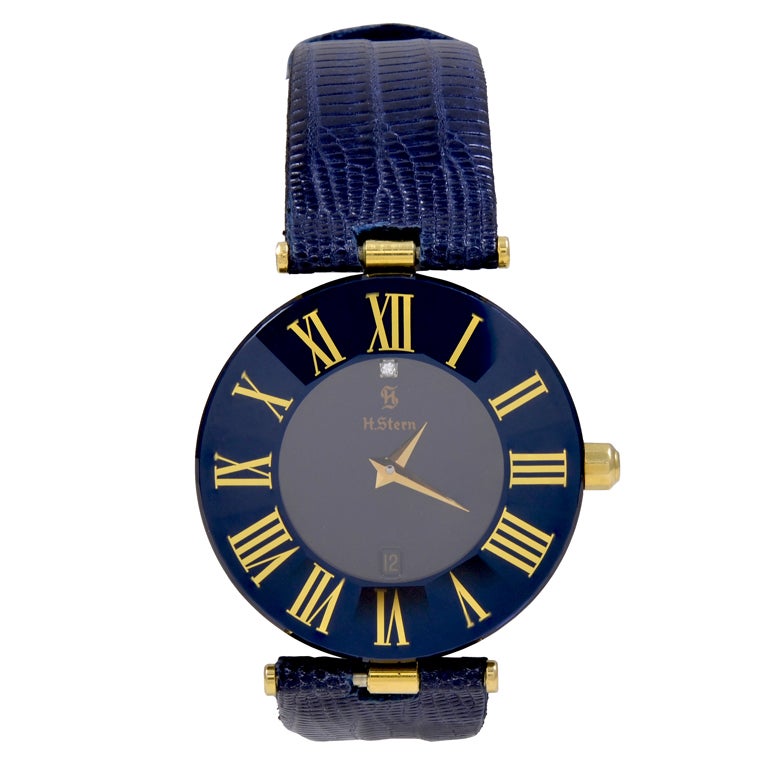 H STERN Faceted Sapphire Ladies Watch
