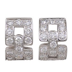 TIFFANY&CO Diamond Large Huggie Earrings