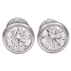 TIFFANY & CO PERETTI Diamond Stud Earrings 9