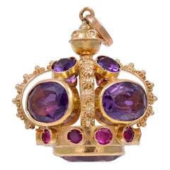 Large Gold Crown Charm/pendant