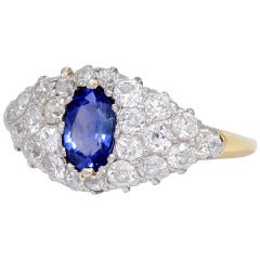 Edwardian Diamond And Sapphire Ring