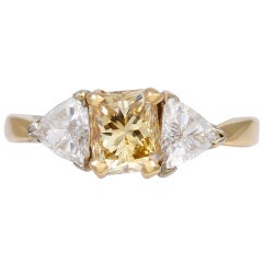 Champagne Diamond Engagement Ring 12