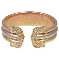 Bague CC CARTIER Signature avec diamants