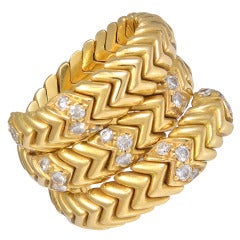 BULGARI "Spiga" Diamond Ring