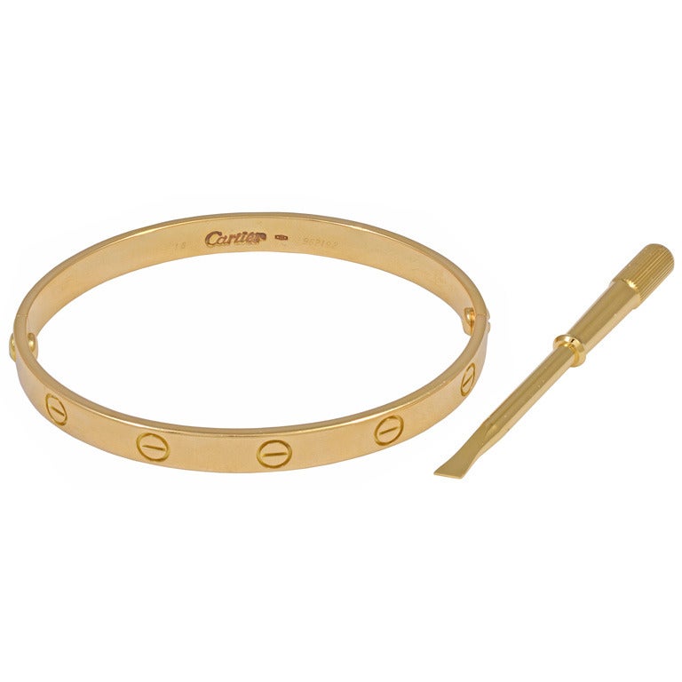 Cartier Gold Love Bracelet at 1stdibs