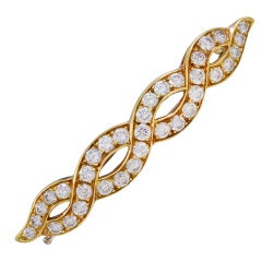 Diamond and Gold Barrette