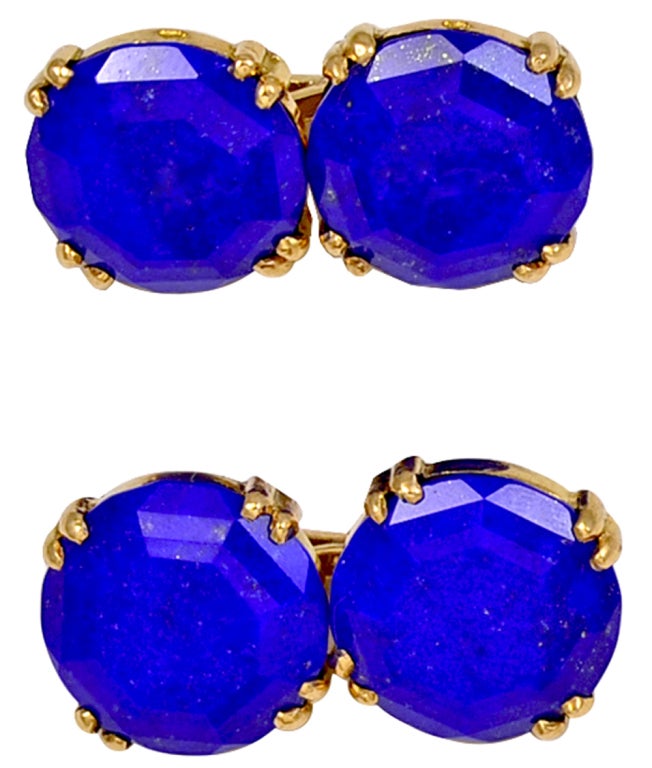 SULKA FRANCE Lapis Cufflinks