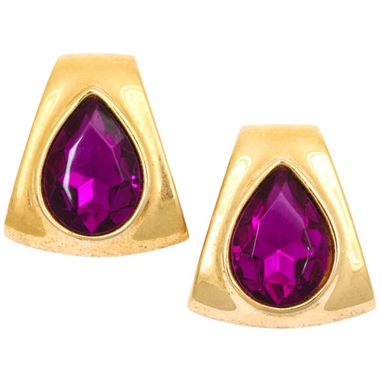 Christian Dior Shell Earrings, Costume Jewelry For Sale at 1stDibs