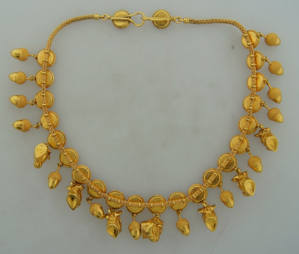 ILIAS LALAOUNIS Yellow Gold Necklace at 1stdibs