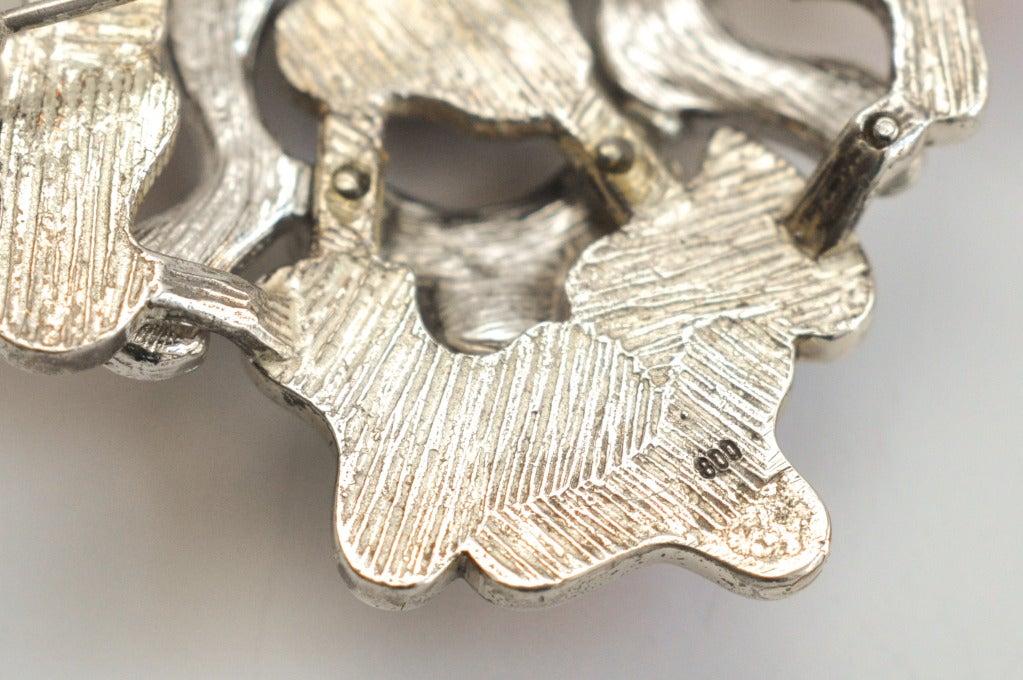 Art Deco Abstract Enamel Pin at 1stdibs