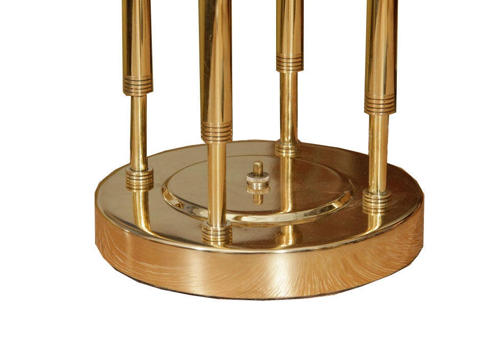 1960's Polished Brass Table Lamp 2