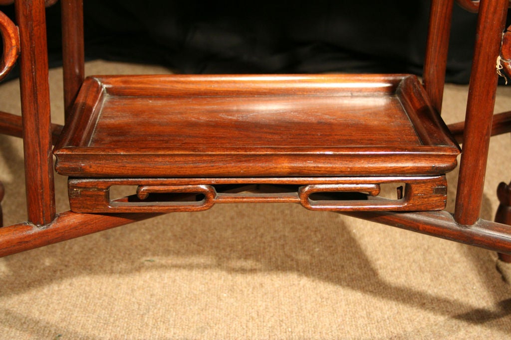 Qing Dynasty Chinese Huanghuali Two-Tier Occasional Table. 19th Century In Good Condition In New York, NY