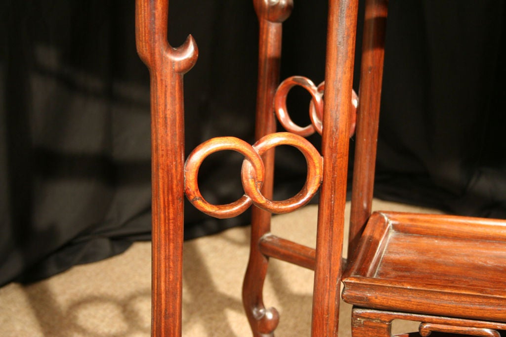 Qing Dynasty Chinese Huanghuali Two-Tier Occasional Table. 19th Century 1