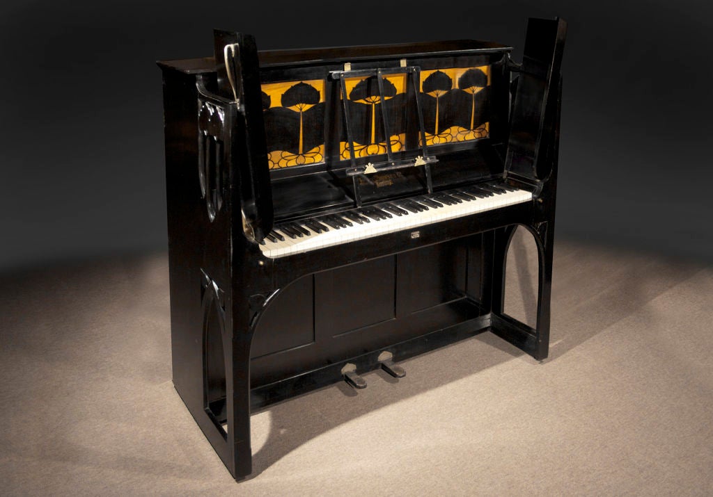 Ebonised Piano by Harry Napper. Circa 1900