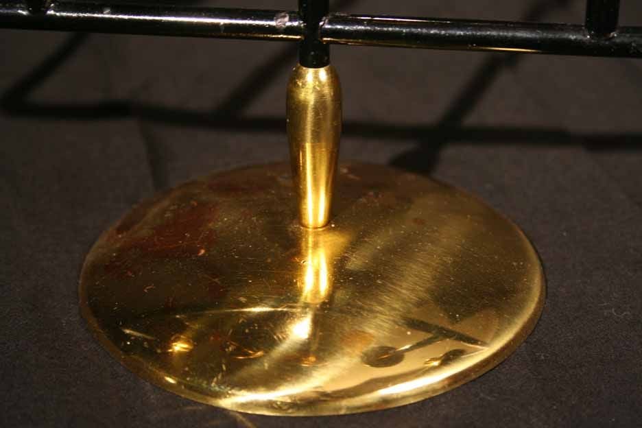 Metal Pair Mid Century Bronze Candleabra. Circa 1950