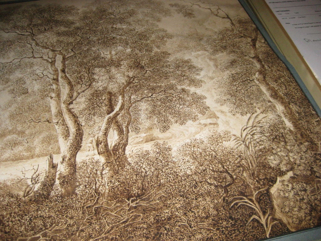Large 18th C Landscape Drawing For Sale 4