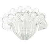 Exquisite Crystal Sea Shell Vase/Centerpiece Bowl by Seguso
