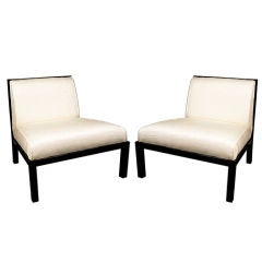 Pair of Slipper Chairs by Michael Taylor for Baker