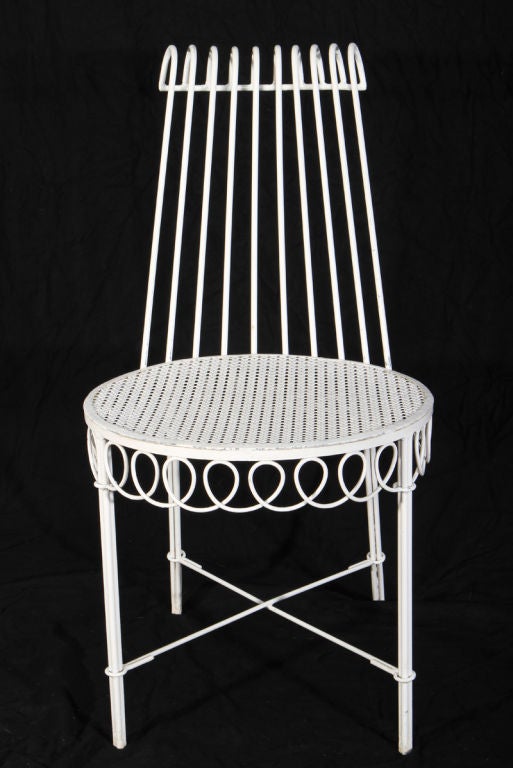 Iron Outdoor Furniture by Mathieu Mategot for La Pave du Roi