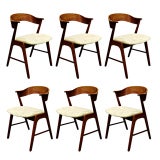 Set of 6 Danish Teak Chairs by Kai Kristiansen
