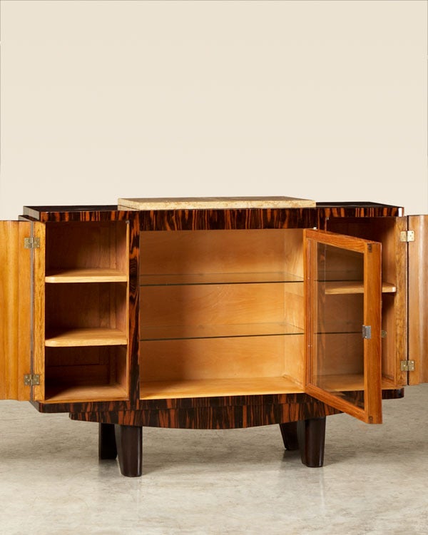 Art Deco period display cabinet /buffet from France c. 1940 1
