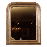Small French Louis Philippe Silver Gilt Mirror