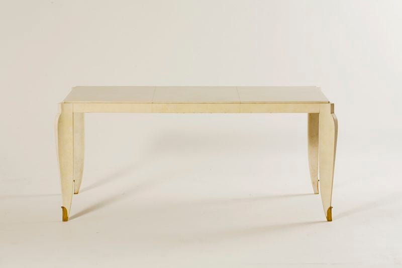 Gilt Fine Covered Rectangular Coffee Table by Jean Pascaud