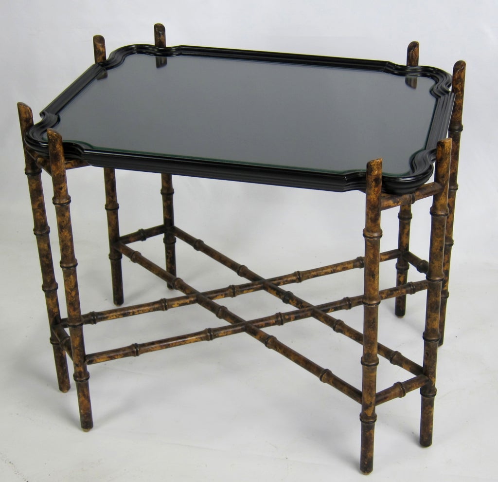 baker faux bamboo and brass tray top coffee table for sale at 1stdibs baker faux bamboo and brass tray top coffee table for sale at 1stdibs