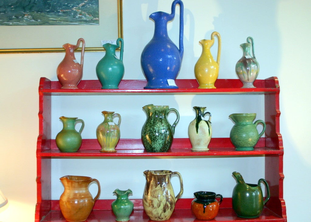 Vintage Chrome Red North Carolina Art Pottery Vase 2
