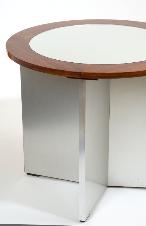 French  Rare Modernist Side Table by Jansen, 1970s For Sale