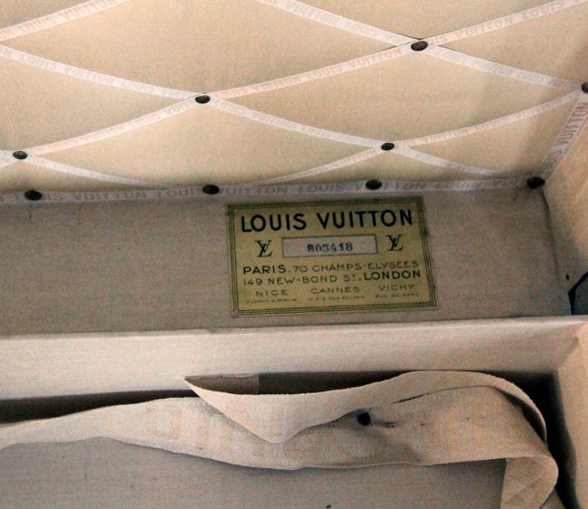 Vintage Louis Vuitton Flat Steamer Trunk 3