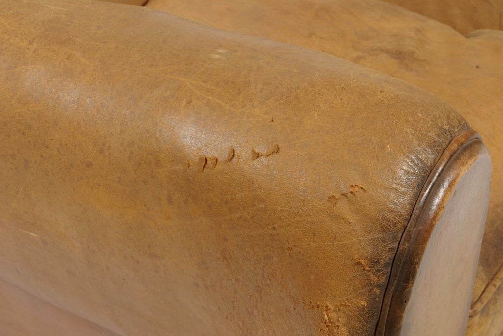 Mid-20th Century Pair of French Mustache Club Chairs