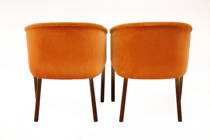Late 20th Century Pair of Original Rare Sculptural Ward Bennett Chairs