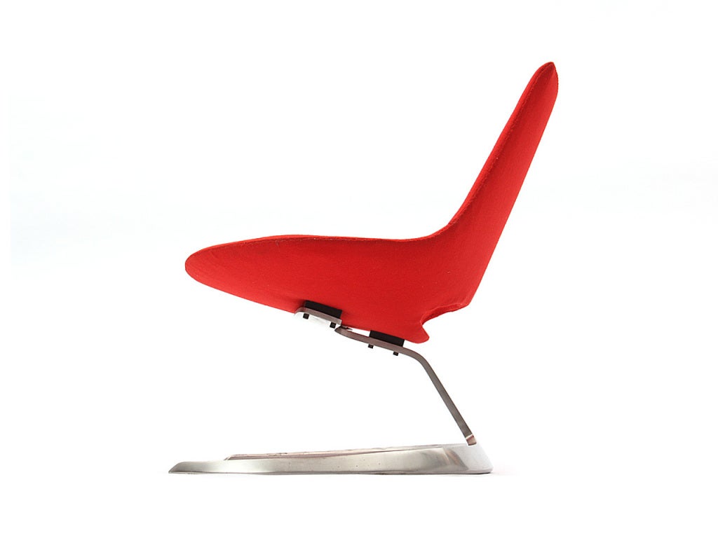 Mid-20th Century the Scimitar chair by Preben Fabricius & Jorgen Kastholm