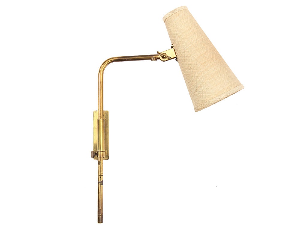 Finnish Petite Adjustable Wall Sconce by Paavo Tynell