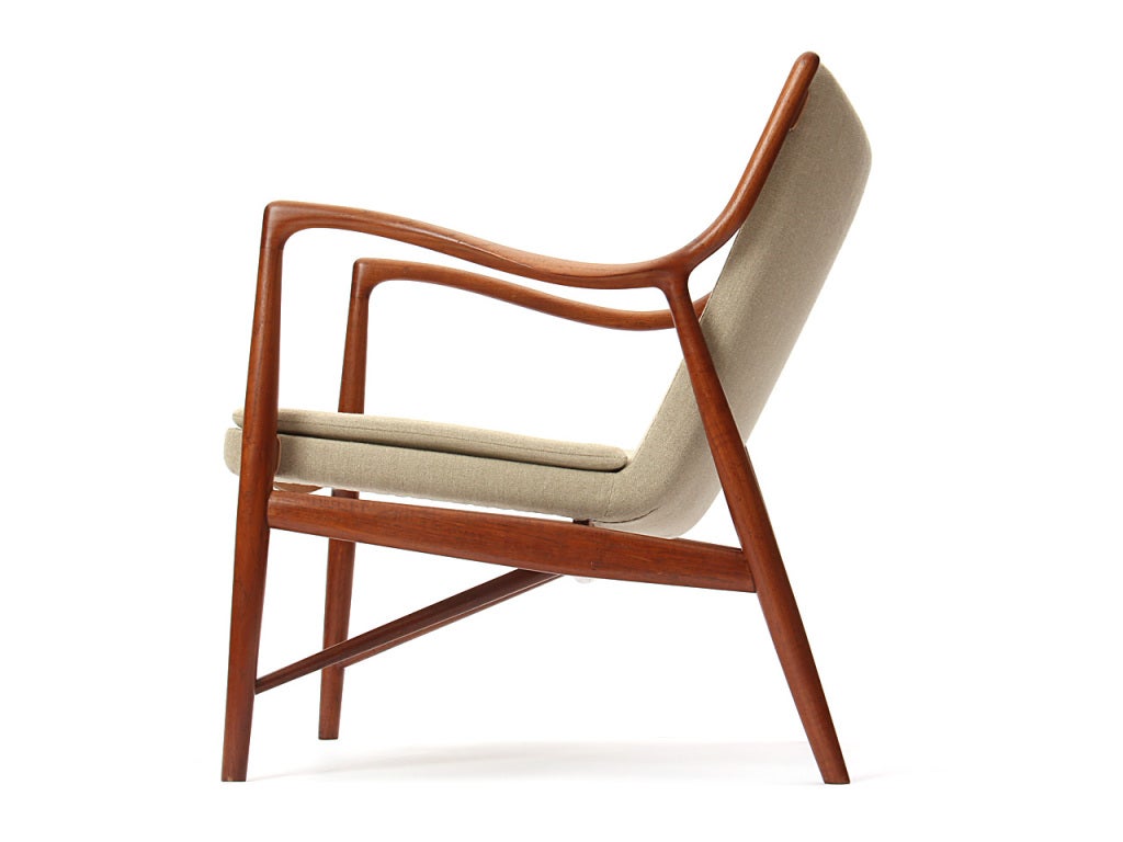 Pair Of 45 Chairs By Finn Juhl In Excellent Condition In Sagaponack, NY